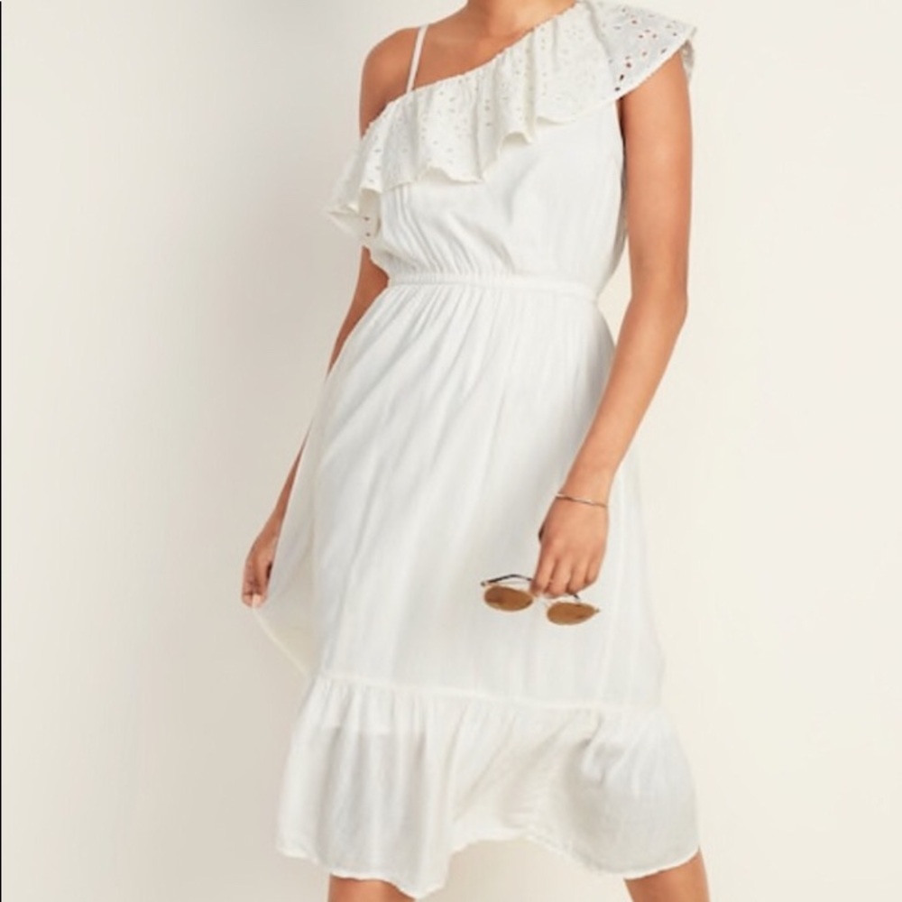 NWT midi eyelet dress-XS